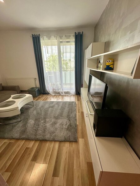 Bucurestii Noi, ap. 2 cam. complex privat, loc parcare, mobilat, utilat,